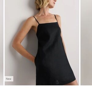 100% European Linen Mini Skort Dress